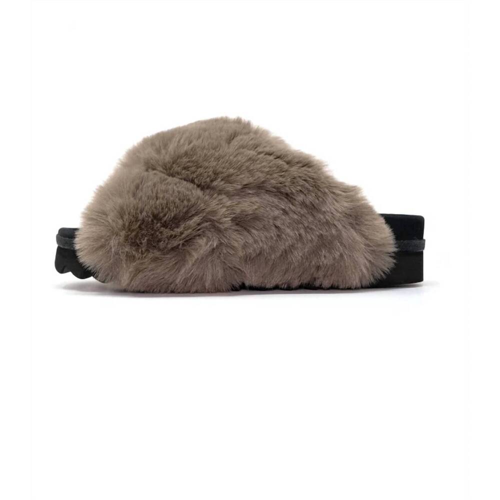 NEW ROAM women's cloud slippers in khaki